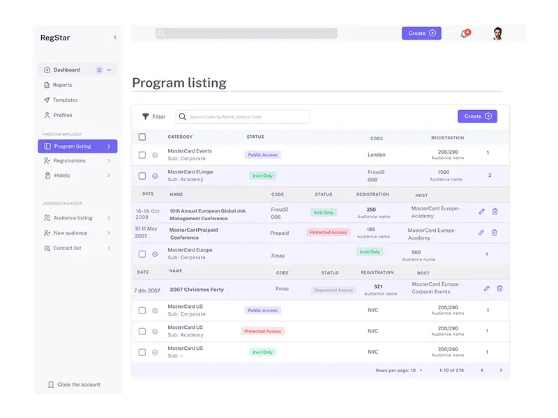 RegStar | Logiciel de Gestion d’Événements 9 Meriem_ Brouri_ RegStar Event Management Software App_Case study_Programs (2)